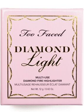 Too Faced Pink & Gold Diamond Light Highlighter Packaging